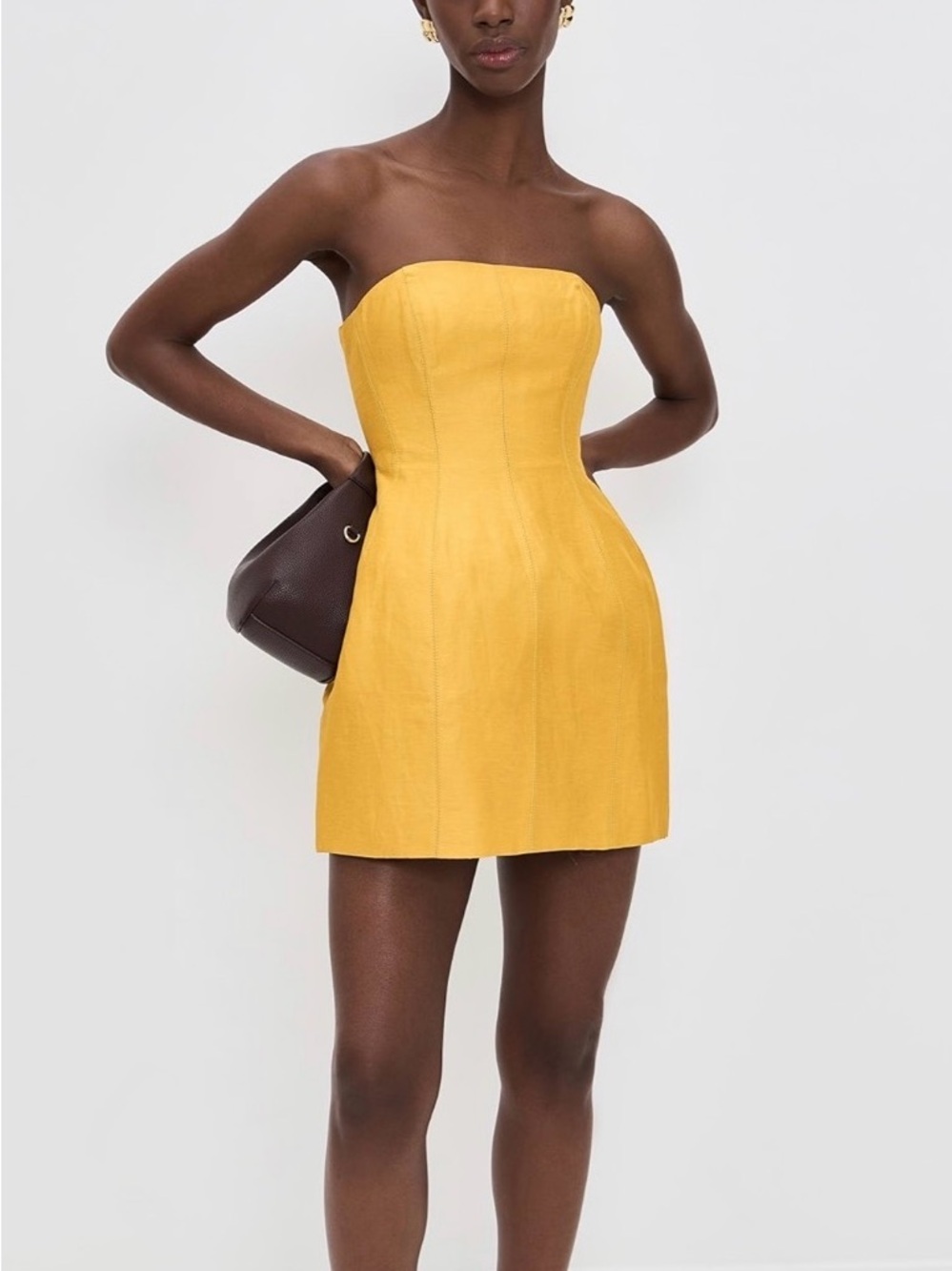 Aje Baret Strapless Mini Dress - Worn Once Size 12